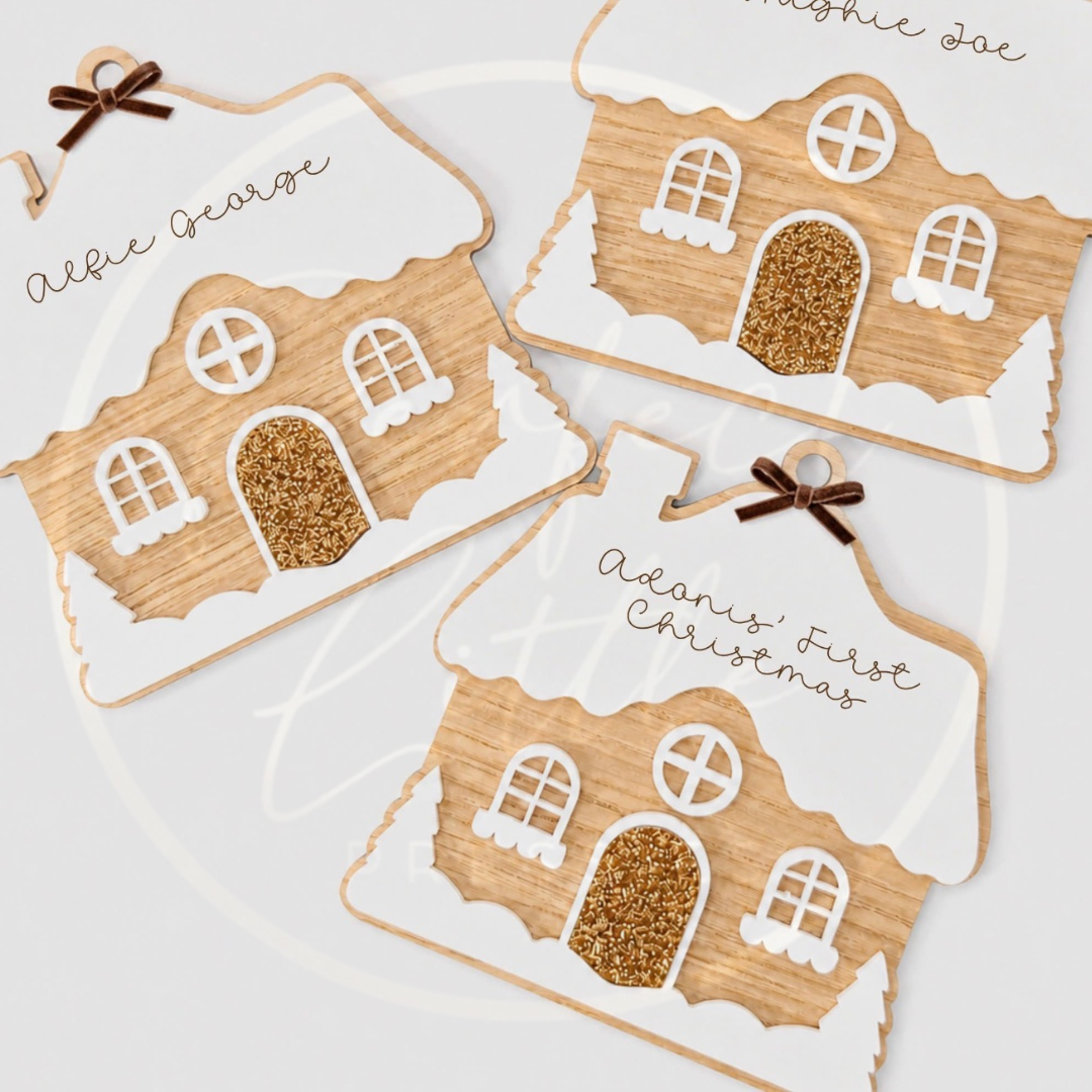 Christmas - Acrylic Hanging Layered Gingerbread House