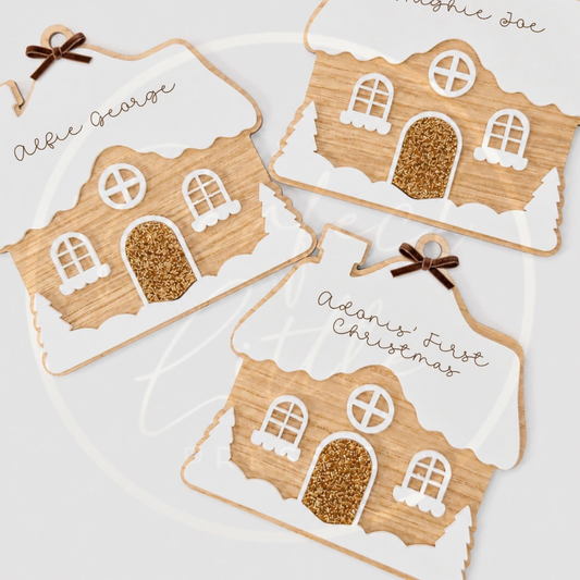 Christmas - Acrylic Hanging Layered Gingerbread House
