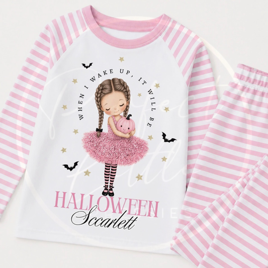 Pyjamas - Pink Halloween Tutu Pumpkin Princess