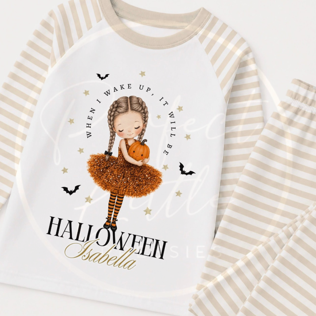 Pyjamas - Orange Halloween Pumpkin Tutu Princess