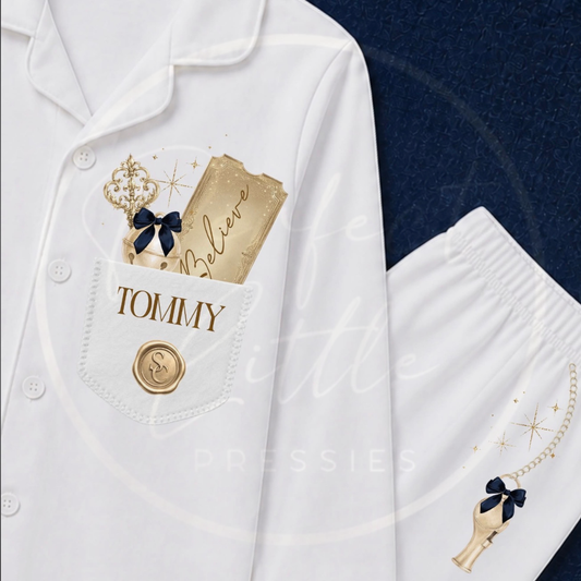 Christmas - Classic Navy Express Train Pyjamas