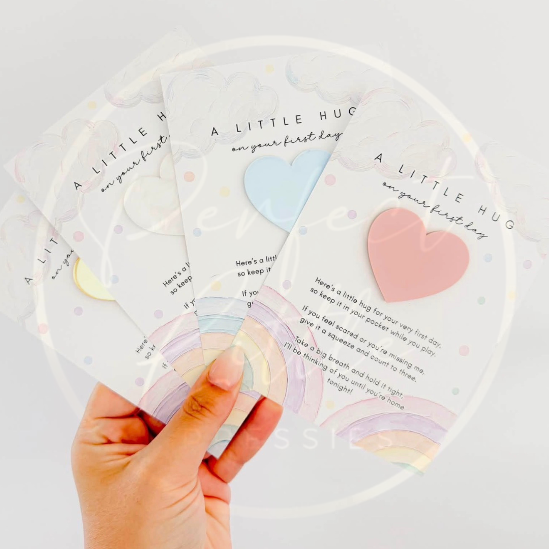 Pocket Hug - Rainbow School/Nursery Heart