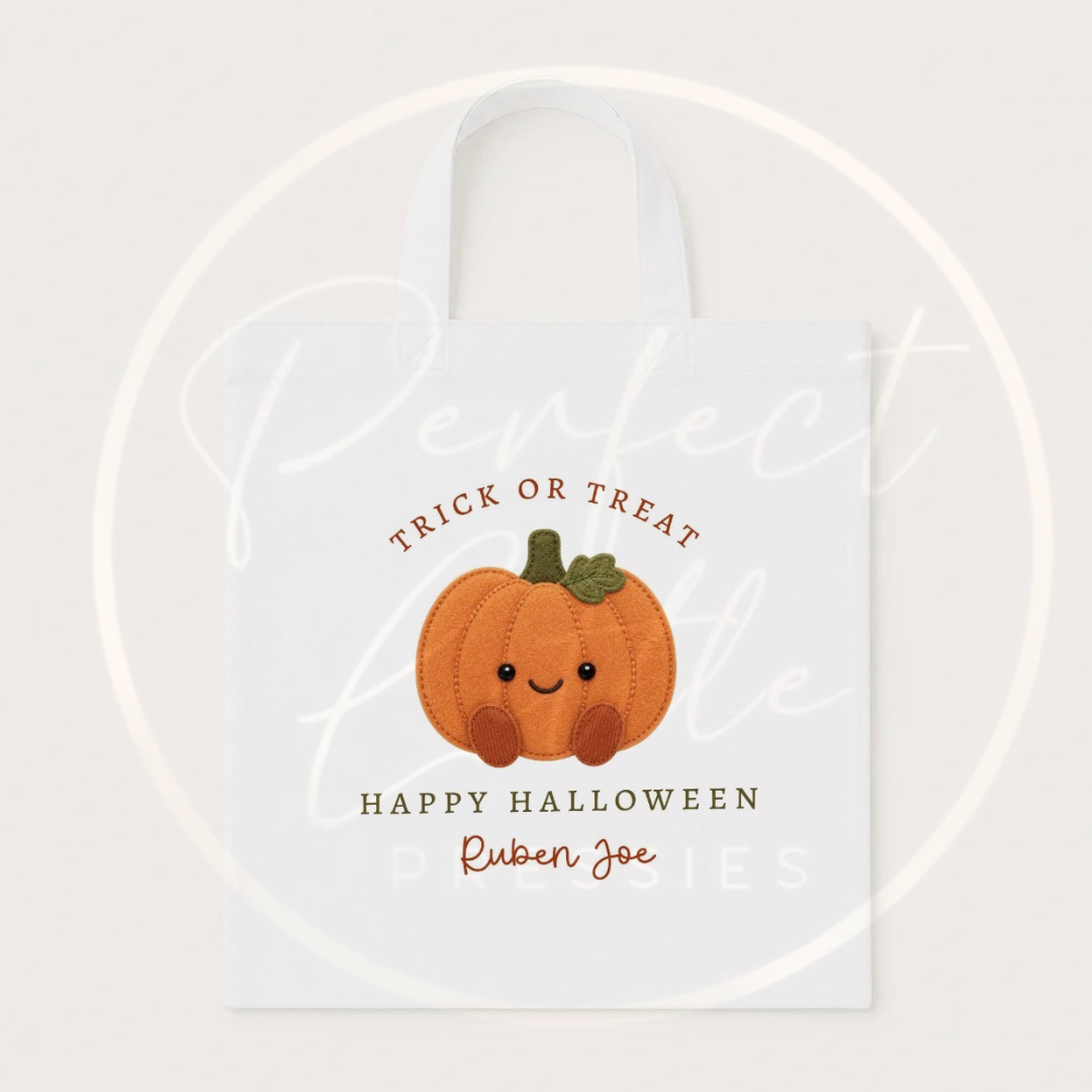 Halloween Tote Bag - Pumpkin Trick Or Treat