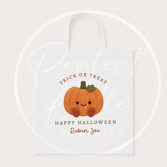 Halloween Tote Bag - Pumpkin Trick Or Treat