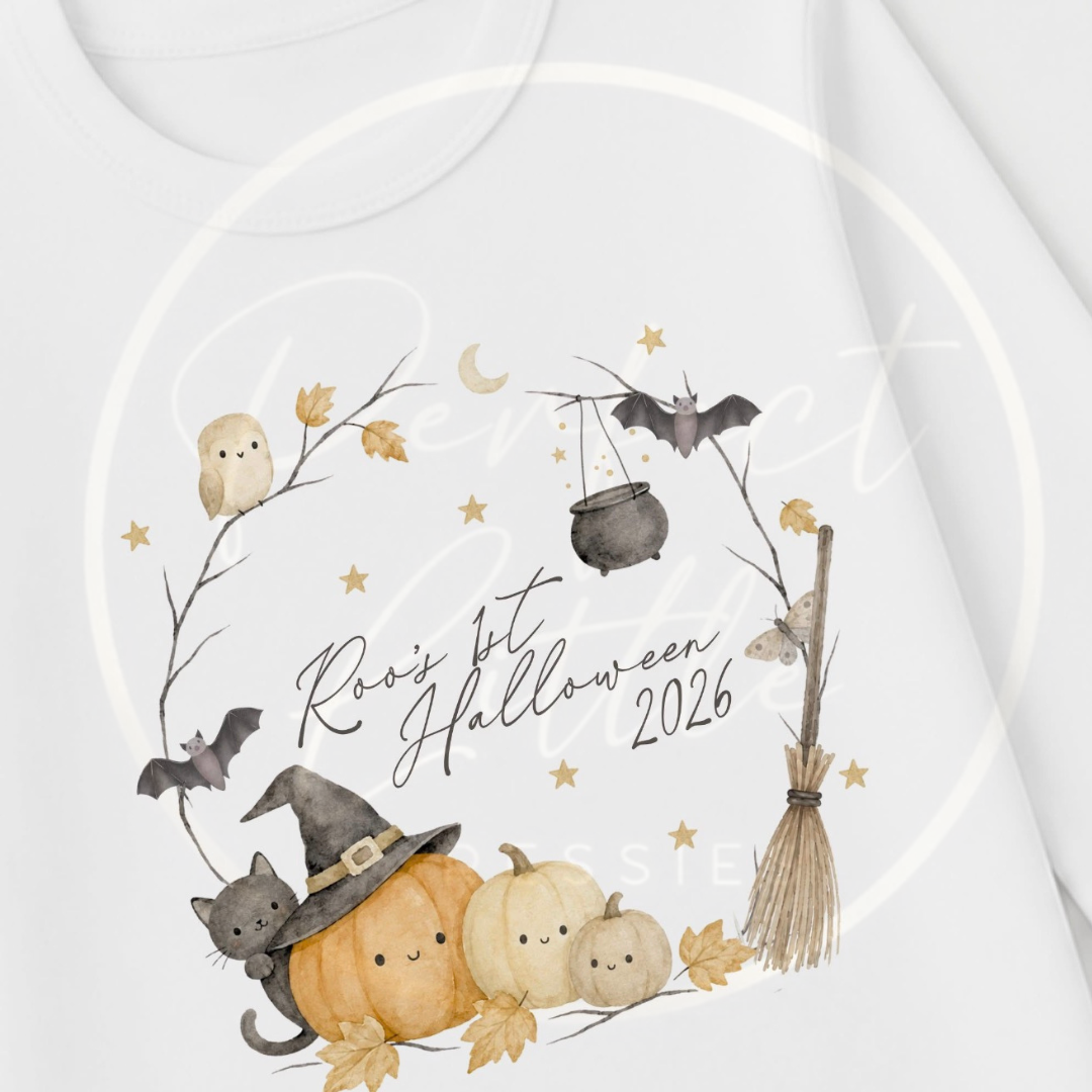 Pyjamas/Lounge Set - Halloween Stick Wreath 1st Halloween