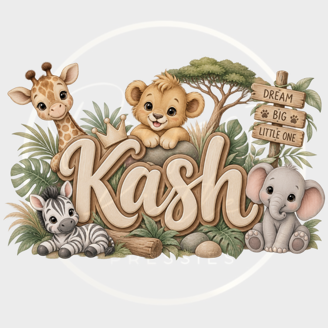 CUSTOM ADHESIVE DECAL - Safari Nursery Theme