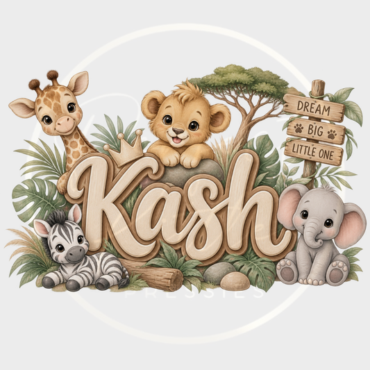 CUSTOM ADHESIVE DECAL - Safari Nursery Theme