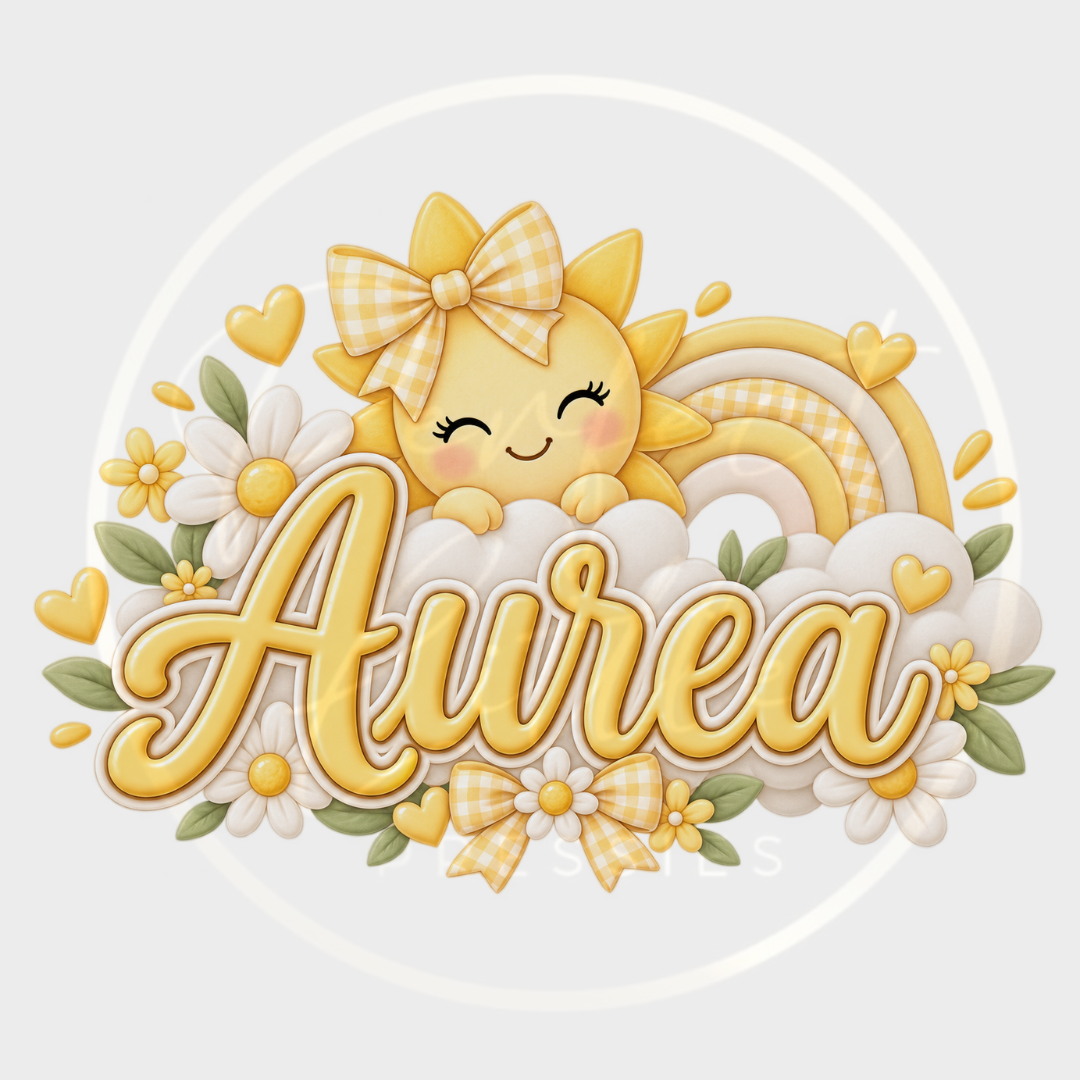 CUSTOM ADHESIVE DECAL - Girls Sunshine