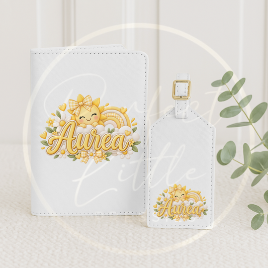 Passport Cover/Luggage Tag Set - Sunshine
