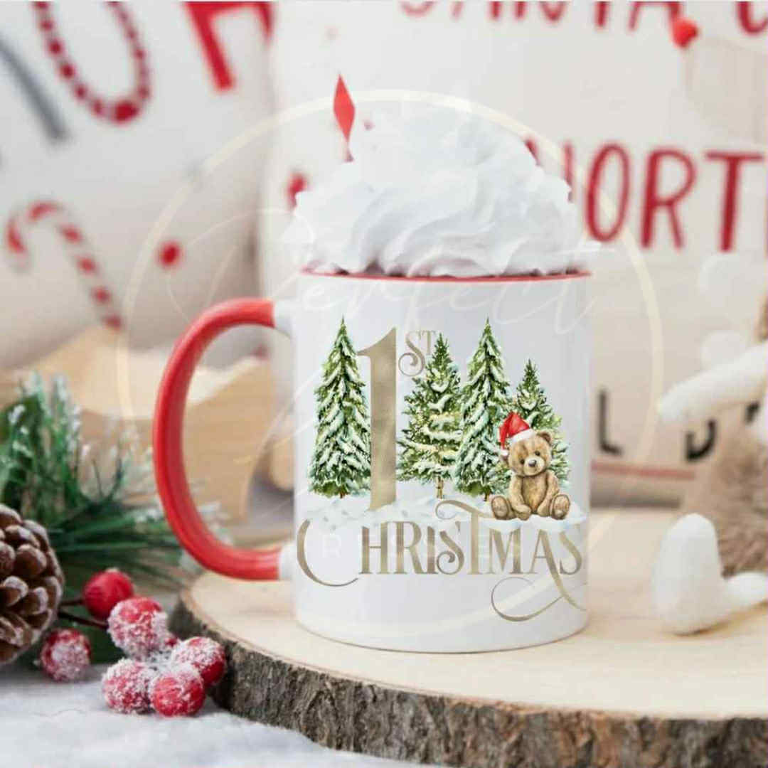 Christmas Mug - 1st Christmas Gold Bear