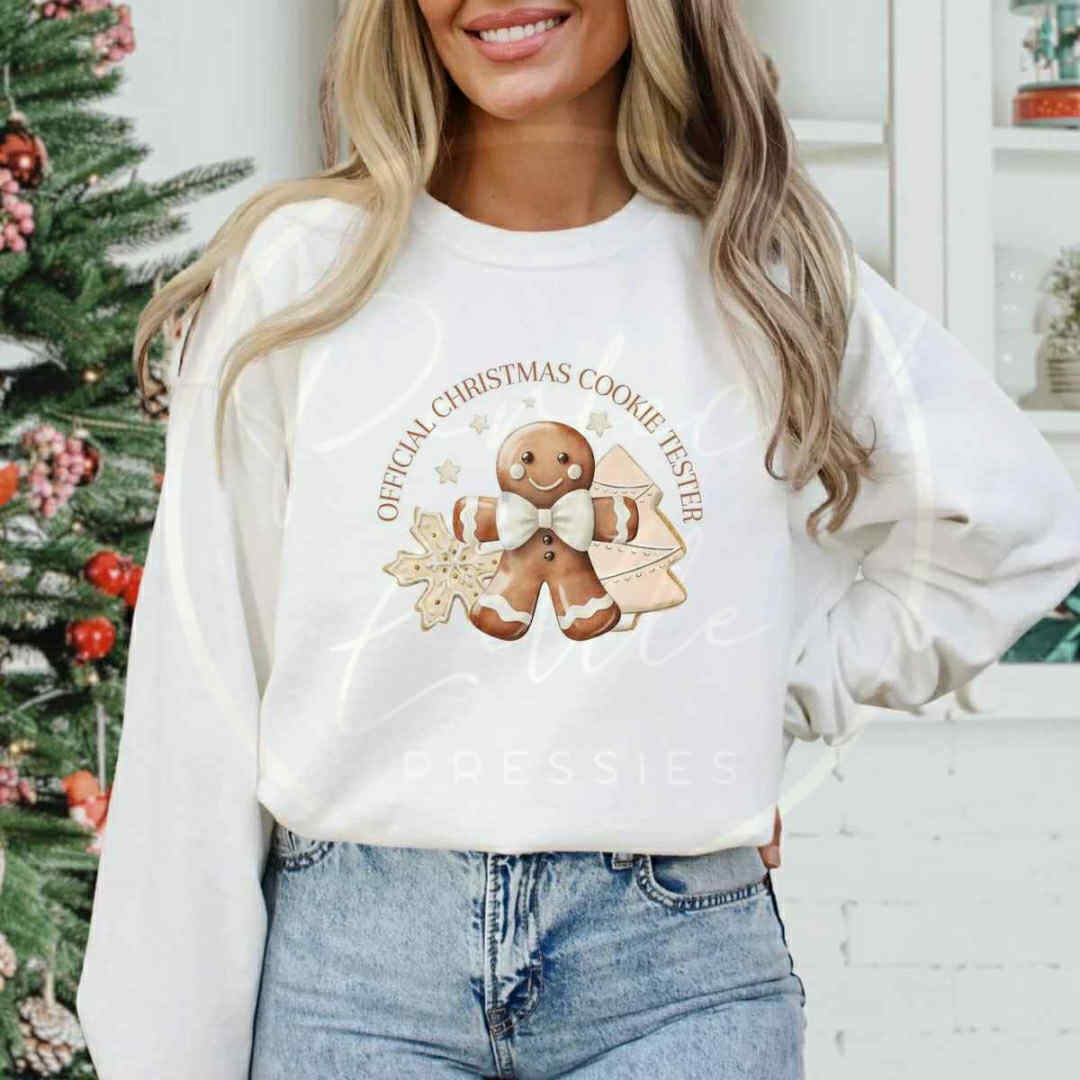 Christmas Women's Sweatshirt - Cookie Tester