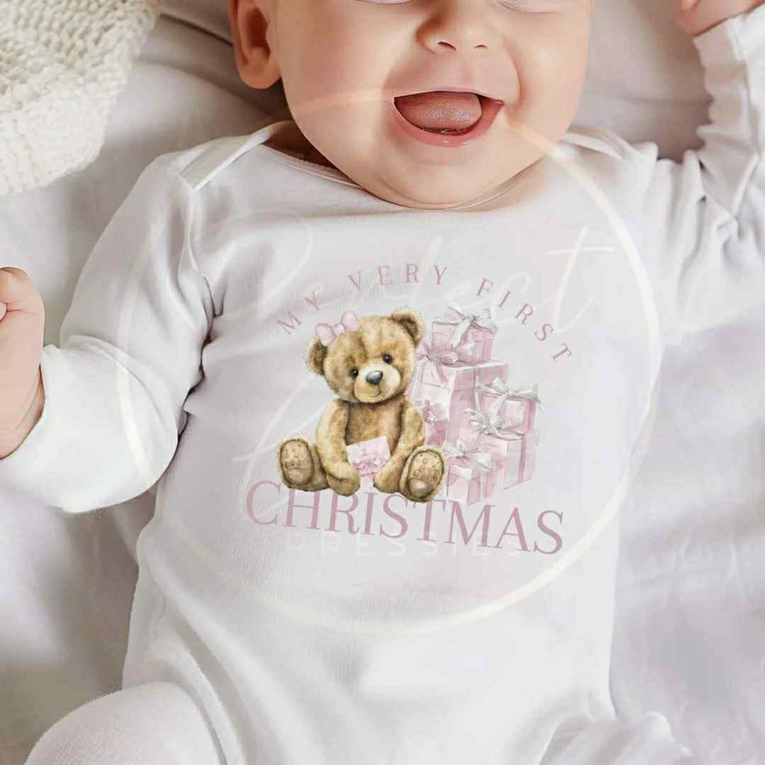 Christmas Sleepsuit - Bear First Christmas