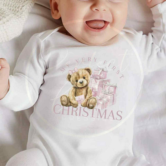 Christmas Sleepsuit - Bear First Christmas