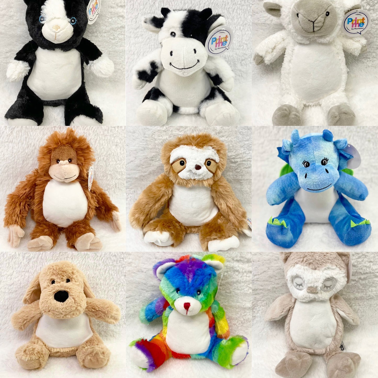 Teddy - Blue Rainbow Bunny